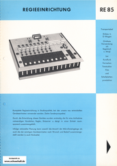 EAB Prospekt RE85 Röhrenmischpult deutsch