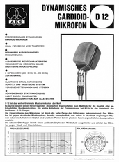 AKG Prospekt D12 Mikrofon deutsch