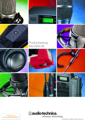 Audio Technica Gesamtkatalog 2004 deutsch