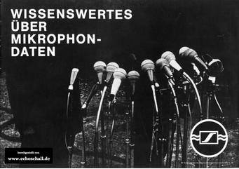 Sennheiser Infobroschüre Wissenswertes über Mikrofondaten 1965 deutsch