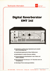 EMT Prospekt 245 Digitales Hallgerät deutsch