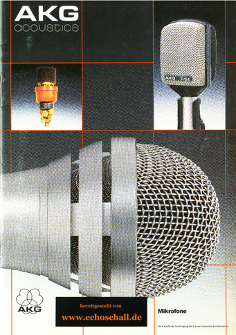 AKG Katalog Mikrofone 1979 deutsch