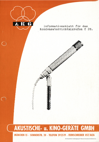 AKG Prospekt C28 Röhrenmikrofon deutsch